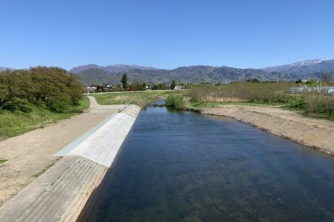 平成30年度河川整備単独事業（災害防除・9月補正）馬見ヶ崎川護岸工事