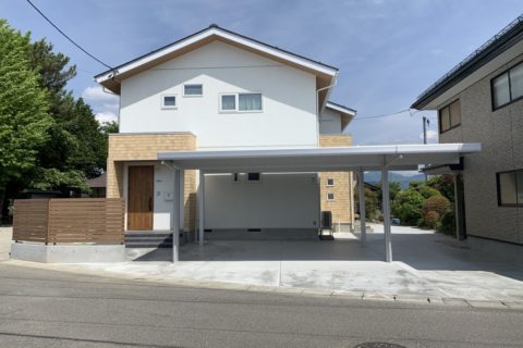 天童市内K邸　フェンス・カーポート工事