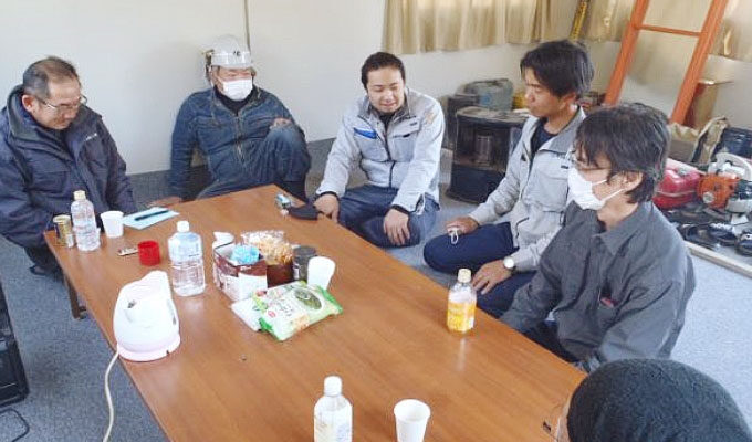 山形県天童市の総合建設会社 (株)後藤工業 後藤工業の1日